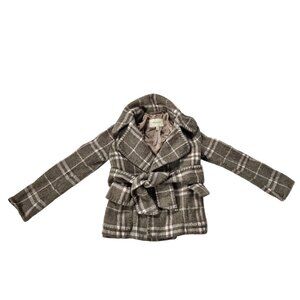 Burberry Nova Check Plaid Jacket Size 4 Green Multicolor